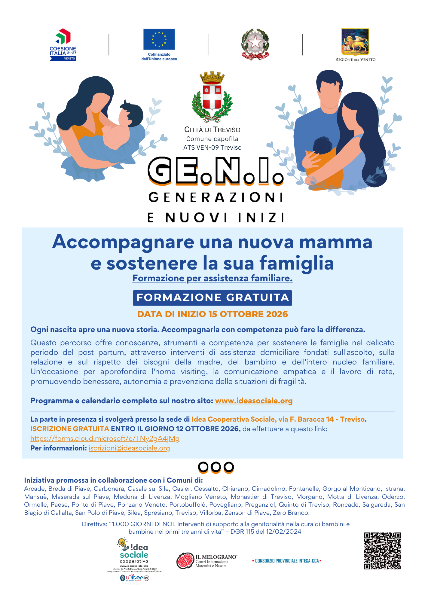 Accompagnare una nuova mamma e sostenere la sua famiglia - Ottobre 2026 - Treviso